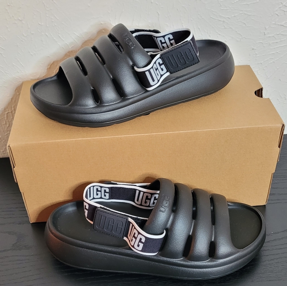 Brand New with Box- Womens UGG Sport Yeah Slide Sandal - Black Size 9